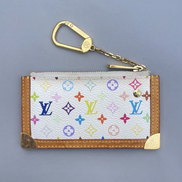 Louis Vuitton White Multicolor Key Cles Takashi Murakami Key Ring - Picture 2 of 13